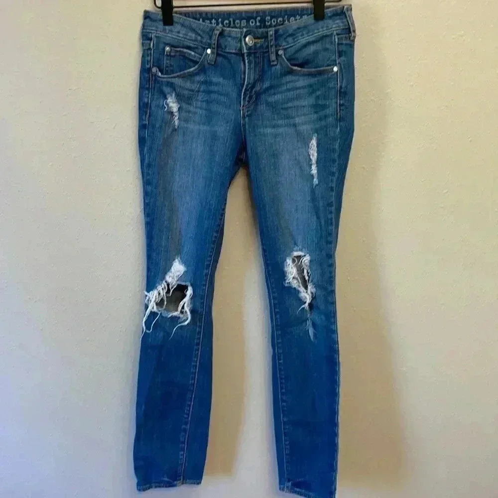 ARTICLES OF SOCIETY Women’s Distressed Jeans